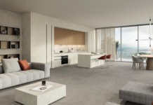 In su pločice velikih formata kao dio namještaja